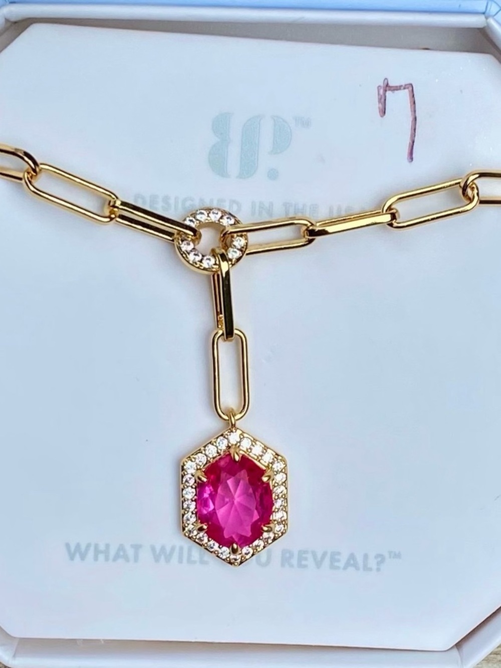 Bomb Party OG Rose Corundum Necklace